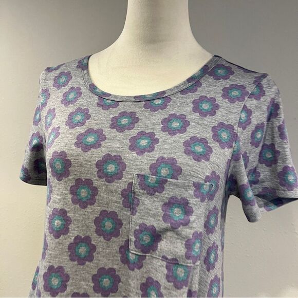 LuLaRoe Carly Floral Patterned short sleeve a-line Dress - Picture 2 of 11